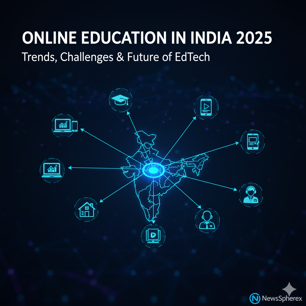 Online Education in India 2025 Trends, Challenges & Future of EdTech NewsSphereX